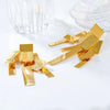 Metal abstract glossy earrings