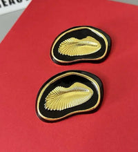 Classy black & golden earrings