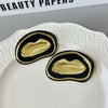 Classy black & golden earrings