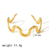 Golden wave shiny bracelet