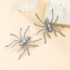 Metal spider spooky earrings