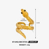Contemporary golden snake ring