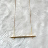 Contemporary gold oscillate neckpiece