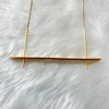 Contemporary gold oscillate neckpiece