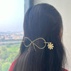Golden Glow Bow Hair Pin