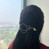 Stunning Golden Glow Saturn Hair Pin
