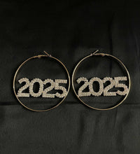 Sparkling 2025 Hoop Earrings