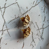 Minimalist Golden Lotus Stud
