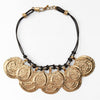 Vintage gold coin classy neckpiece