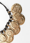Vintage gold coin classy neckpiece