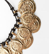 Vintage gold coin classy neckpiece