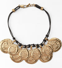 Vintage gold coin classy neckpiece