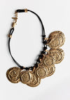 Vintage gold coin classy neckpiece