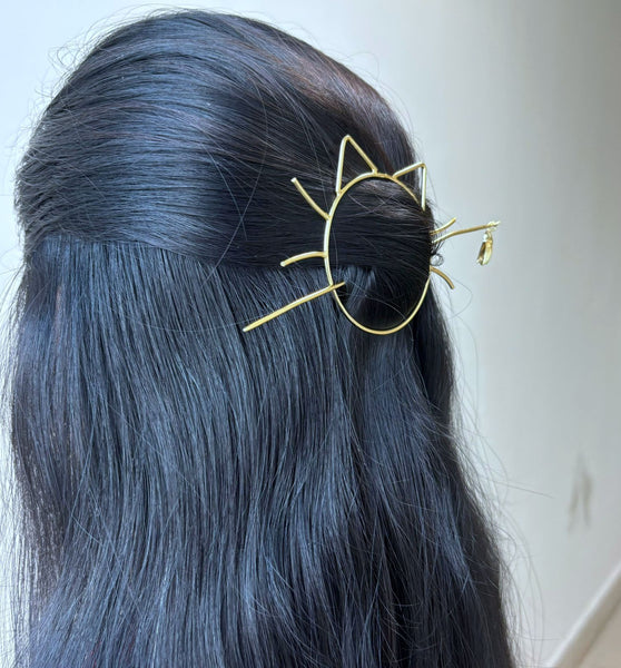 Cute chic cat shaped hair pin