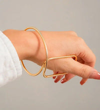 Gold & Silver geometric shaped bracelets