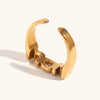 Adjustable Alloy MOM Golden Ring