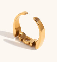 Adjustable Alloy MOM Golden Ring