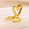 Golden Heart Princess Nail Ring