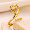 Golden Heart Princess Nail Ring