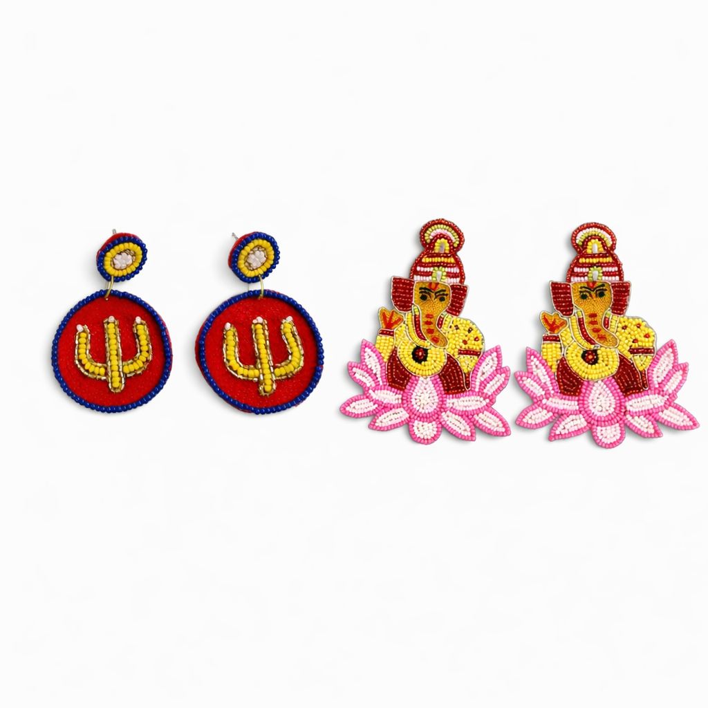 Vighnaharta Combo Earrings