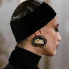 Classy black & golden earrings