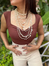 Stunning Seashell Layered Neckpiece