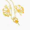 Divine Power Combo – Durga Maa Earrings & Shiva Trishul Pendant with Chain