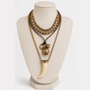 Boho Multi-Layered Horn Necklace