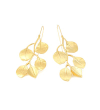 Delicate Vine Golden Earrings