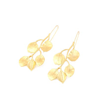 Delicate Vine Golden Earrings