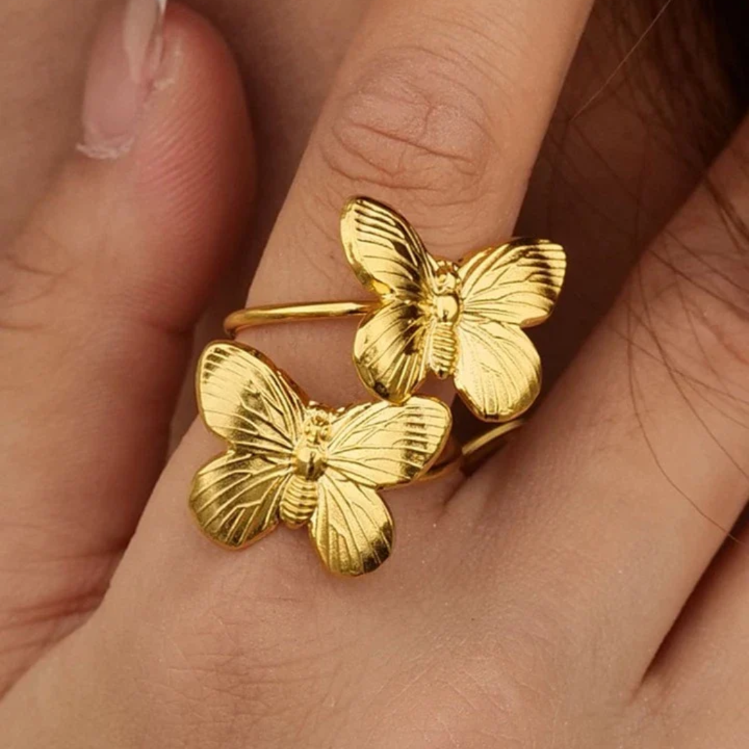 Twinning & Twisted Butterfly Ring