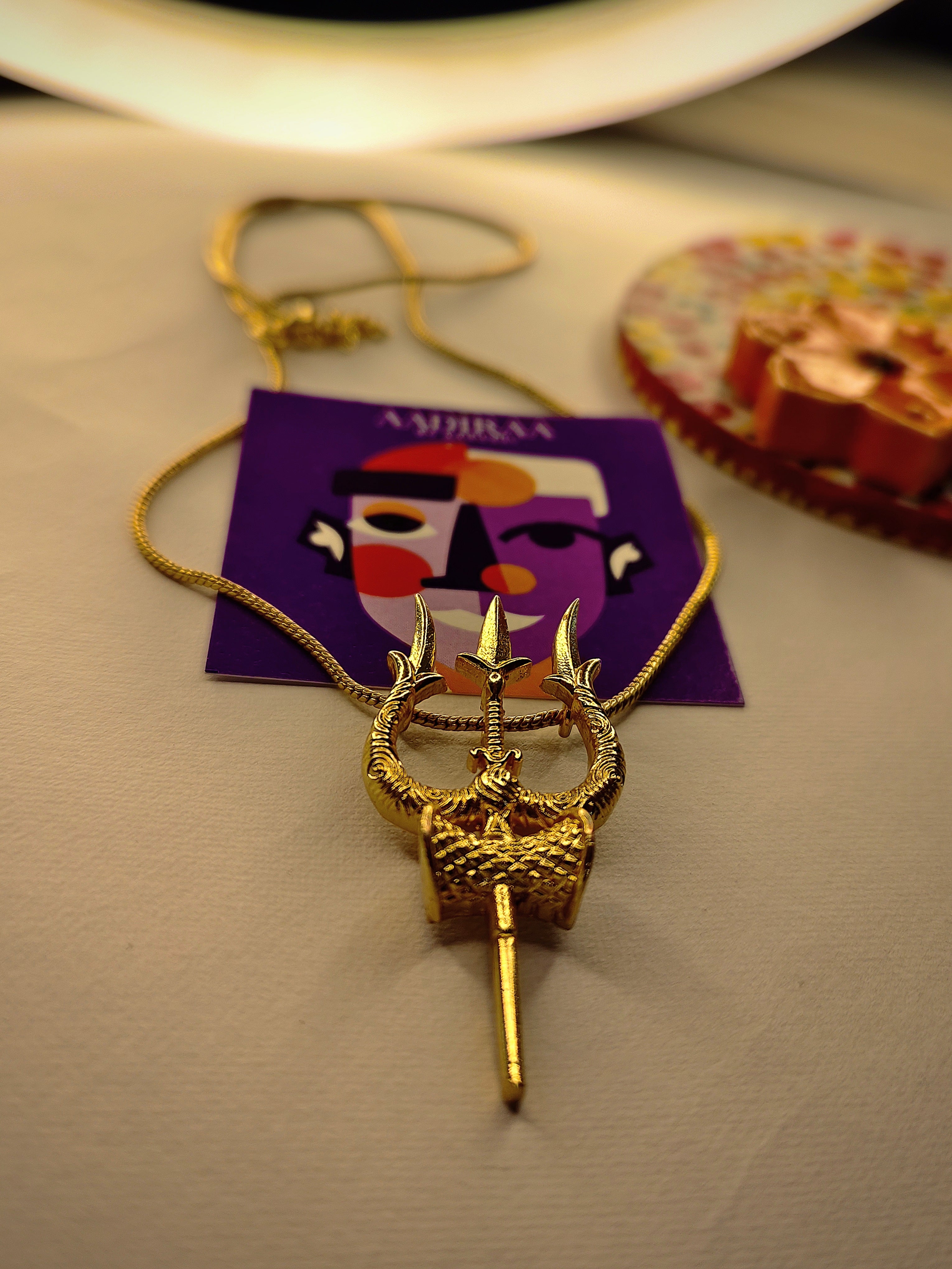 Lord Shiva Trishul Necklace