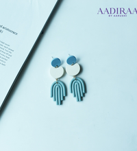 Blue Contemporary Earring - aadiraabyaarushi