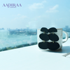 Statement Black Three-Tier Earring - aadiraabyaarushi