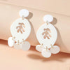 White Circular Earring - aadiraabyaarushi