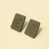 Olive Green Polymer Clay Stud - aadiraabyaarushi