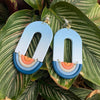 Oval Shaped Retro Clay Earring - aadiraabyaarushi