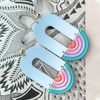 Oval Shaped Retro Clay Earring - aadiraabyaarushi