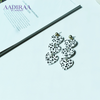 Leopard Printed Black and White Heart Earring - aadiraabyaarushi