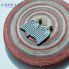 Gray Semicircle Polymer Clay Earring - aadiraabyaarushi